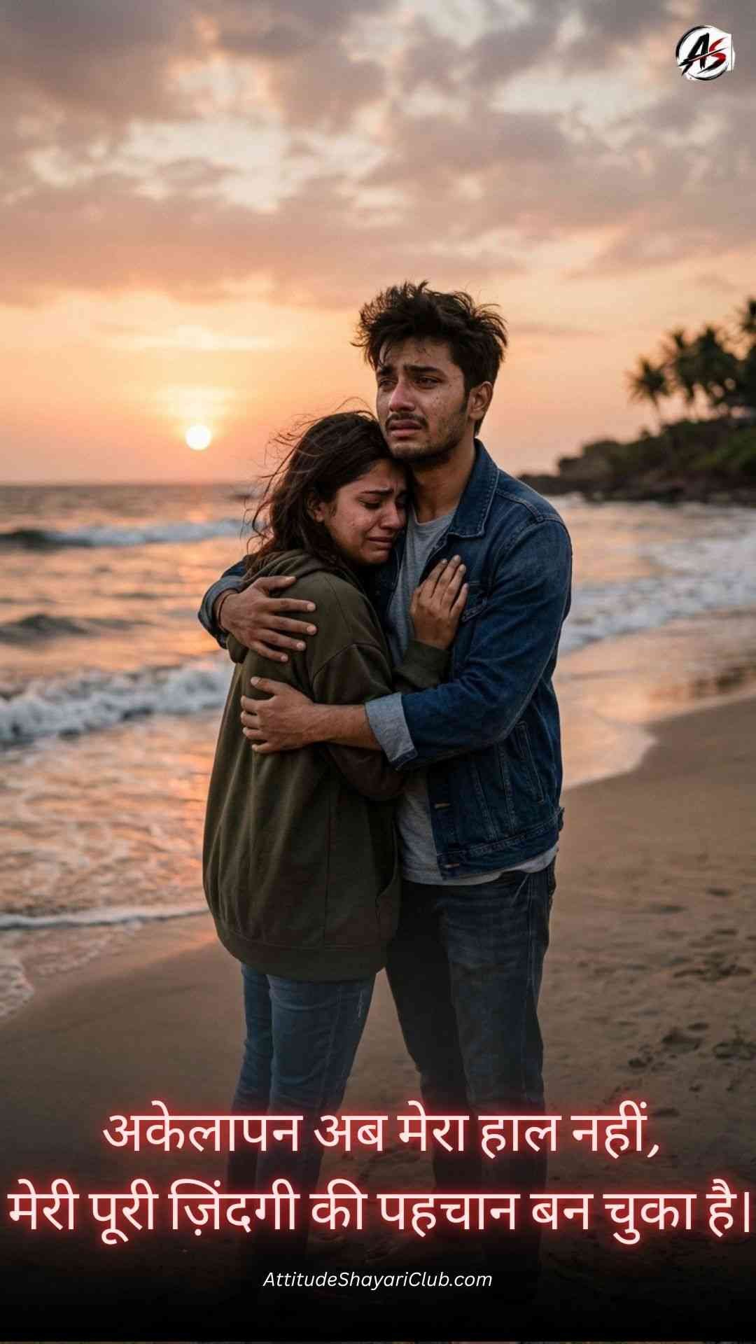 Akelepan Zindagi Dard Bhari Shayari​