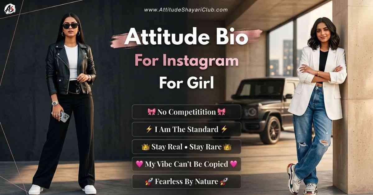 Attitude Bio For Instagram For Girl​