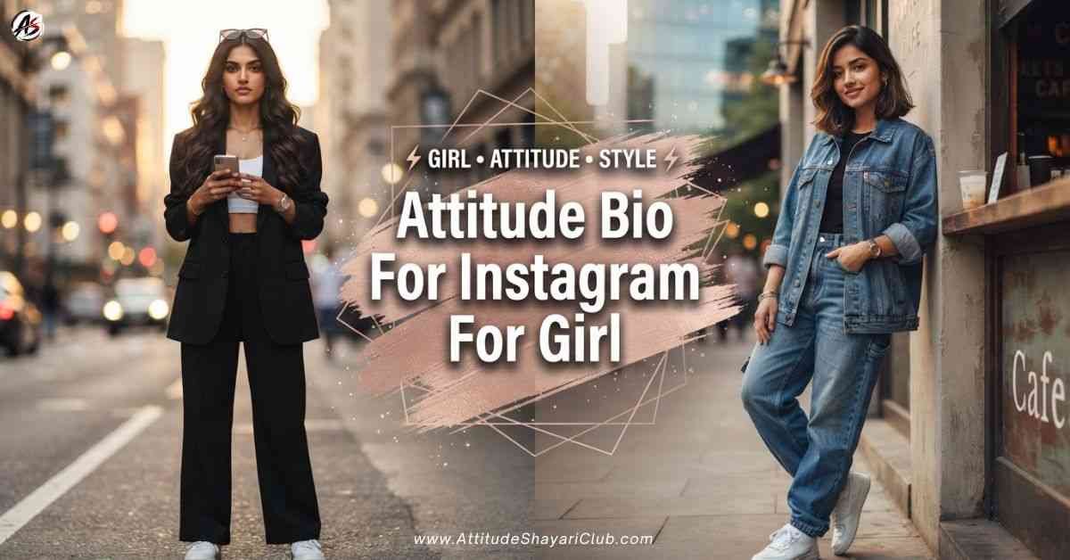 Attitude Bio For Instagram For Girl​