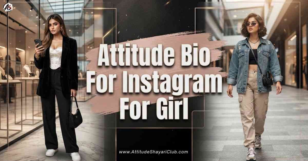 Attitude Bio For Instagram For Girl​