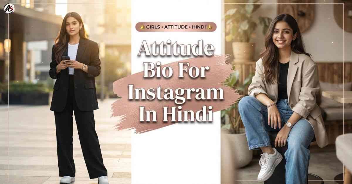 Attitude Bio For Instagram In Hindi For Girl​