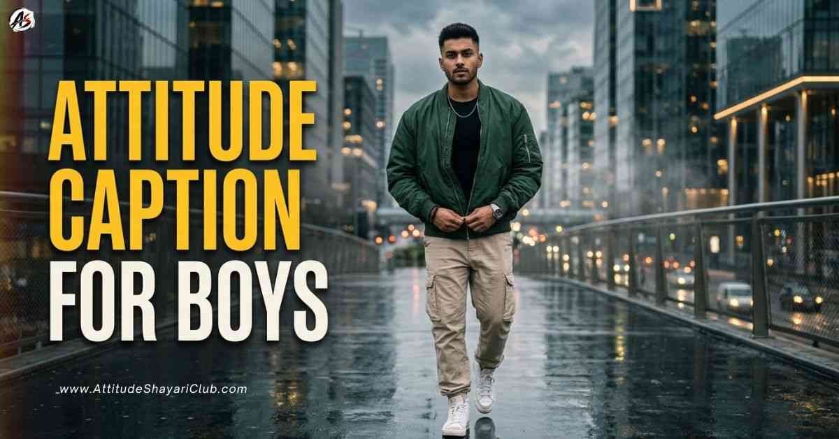 Attitude Caption For Boys​