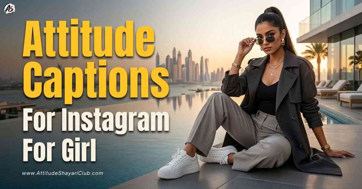 Attitude Captions For Instagram For Girl​