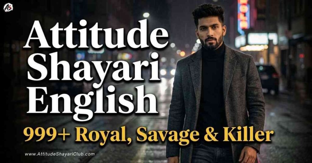 Attitude Shayari English​ Best 700+ एटीट्यूड शायरी अंग्रेजी में
