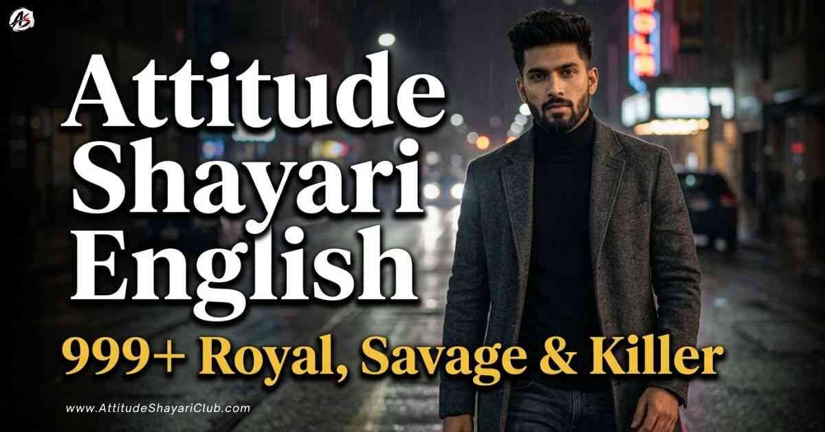 Attitude Shayari English​ Best 700+ एटीट्यूड शायरी अंग्रेजी में