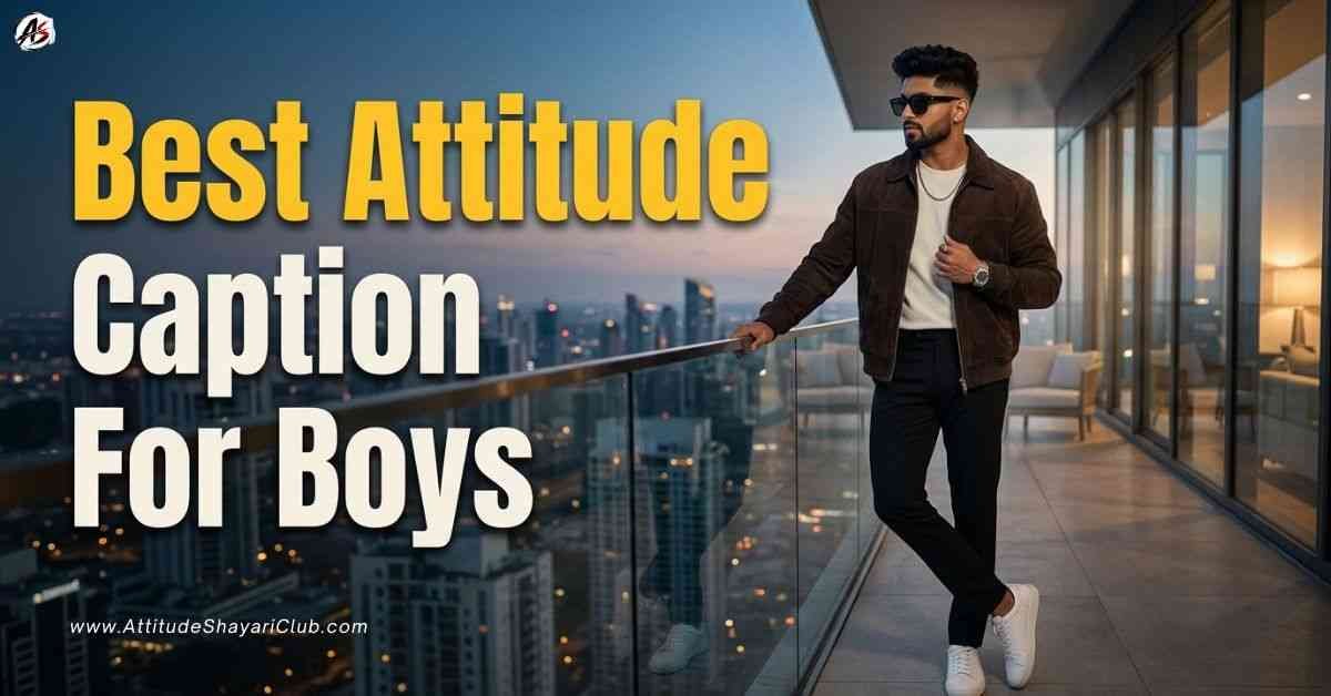 Best Attitude Caption For Boys