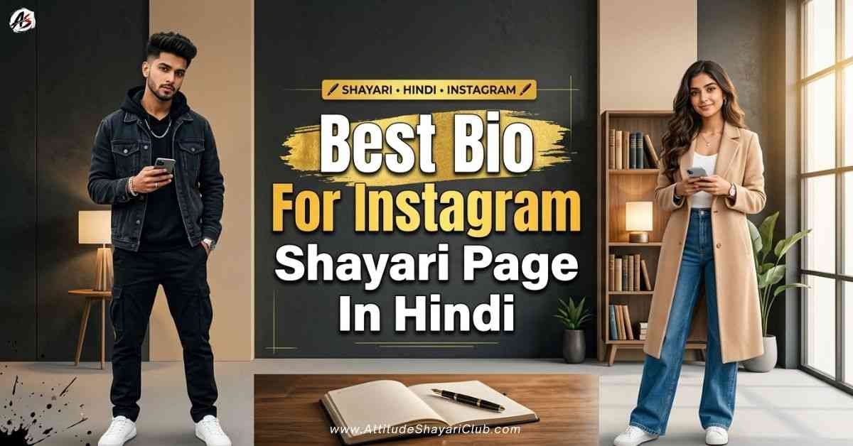 Best Bio For Instagram Shayari Page In Hindi​