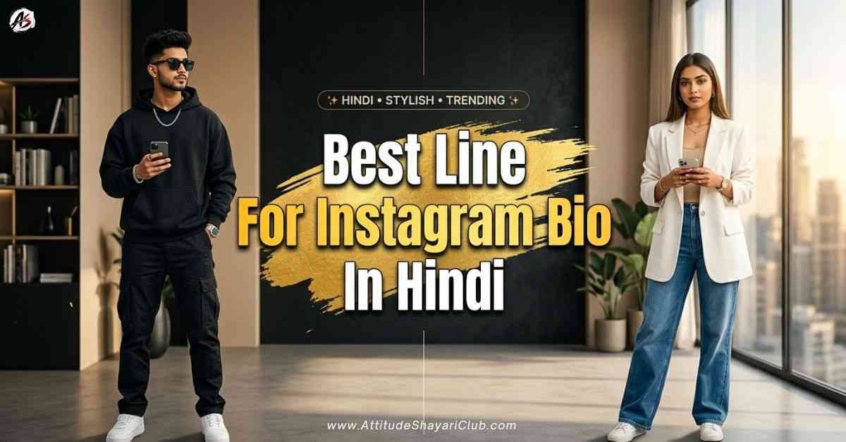 Best Line For Instagram Bio In Hindi​