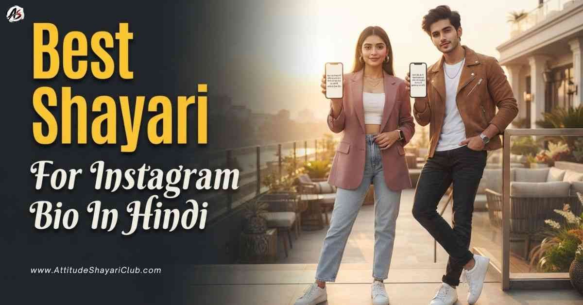 Best Shayari For Instagram Bio In Hindi​