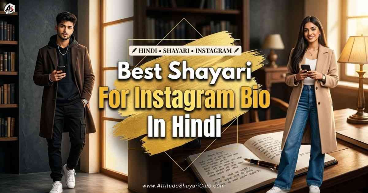 Best Shayari For Instagram Bio In Hindi​