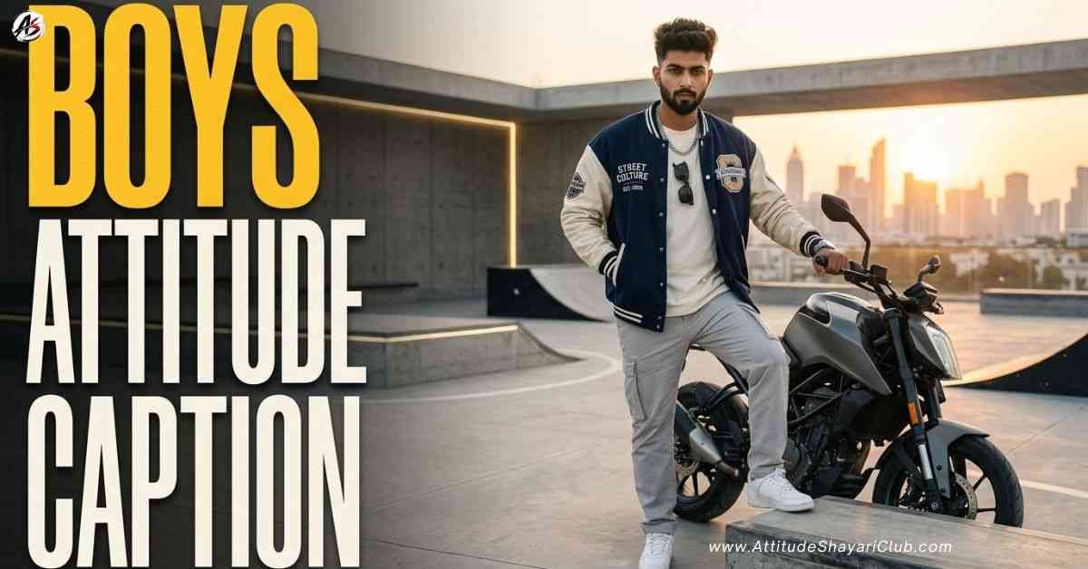Boys Attitude Caption​