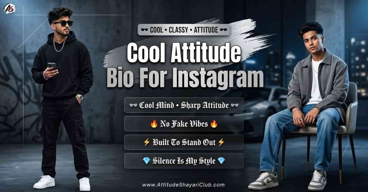 Cool Attitude Bio For Instagram