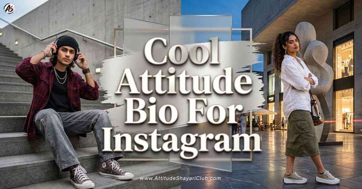Cool Attitude Bio For Instagram​