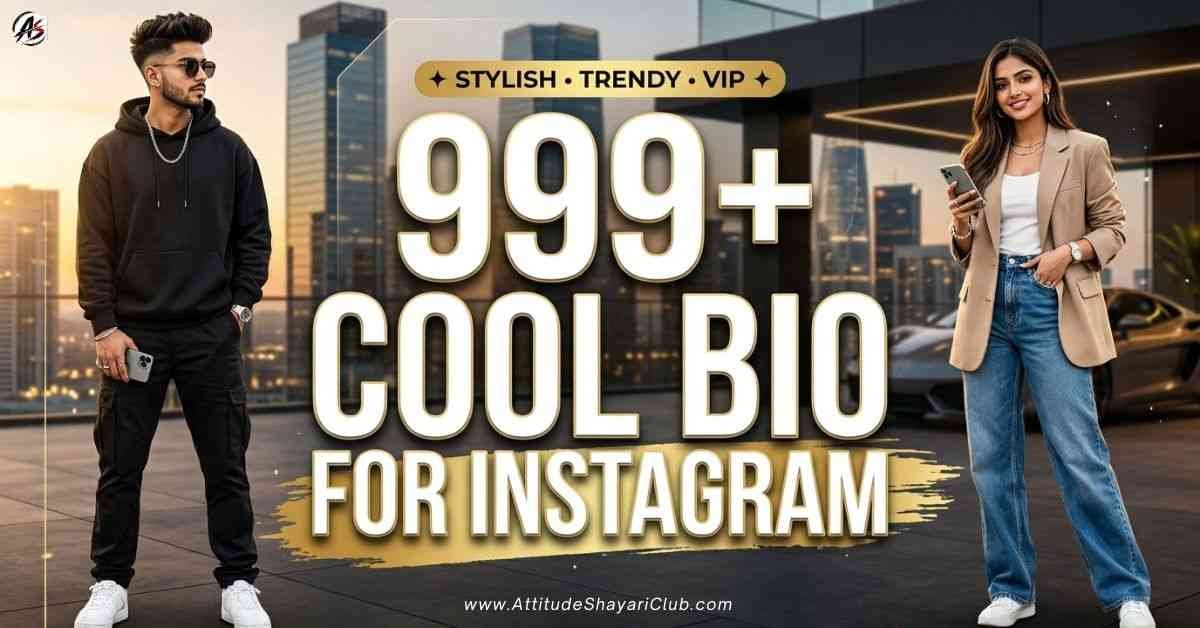 Cool Bio For Instagram | 999+ Stylish, Trendy & VIP Bios