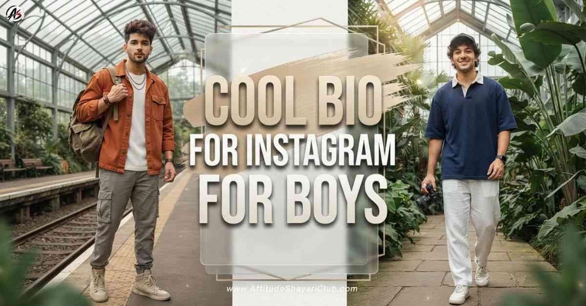 Cool Bio For Instagram For Boys​