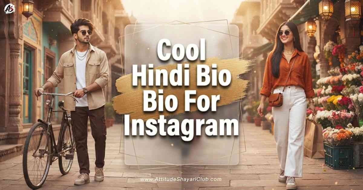 Cool Bio For Instagram In Hindi​
