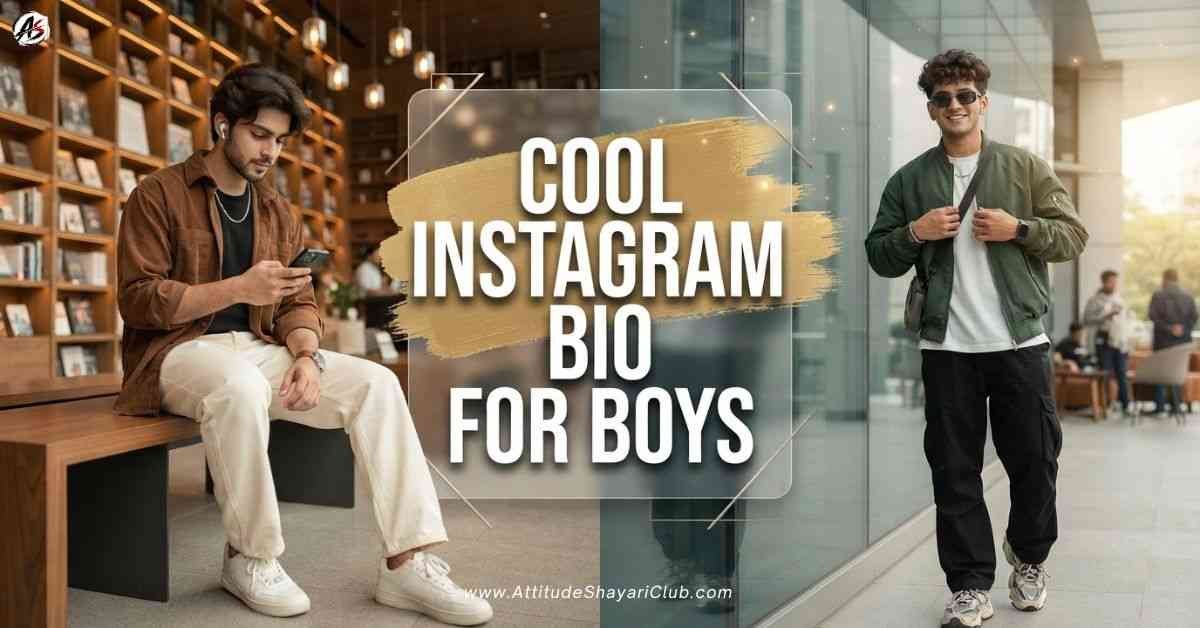 Cool Instagram Bio For Boys