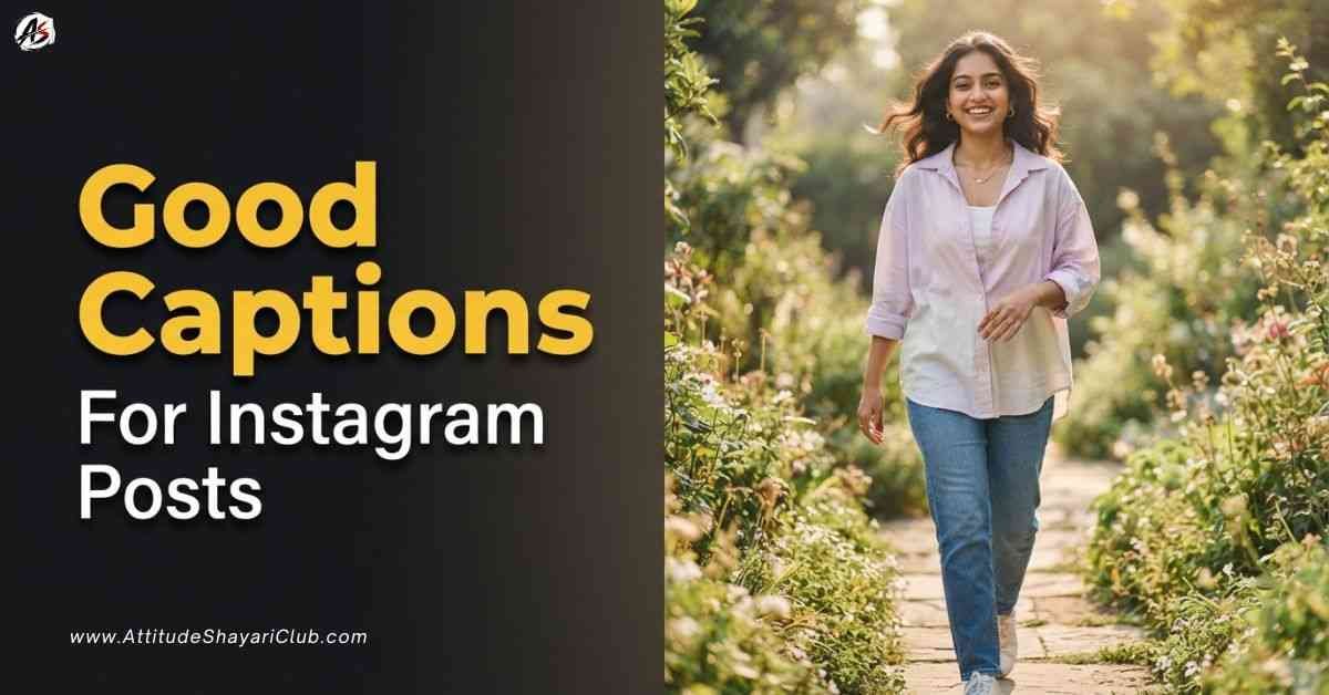 Good Captions For Instagram Posts​