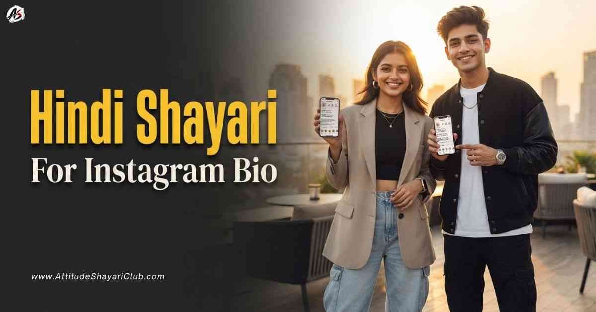 Hindi Shayari For Instagram Bio​