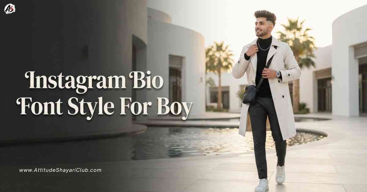 Instagram Bio Font Style For Boy