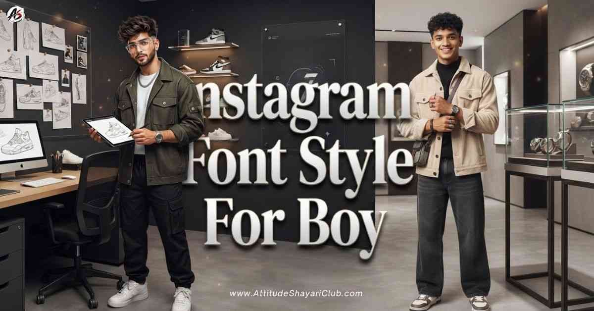 Instagram Bio Font Style For Boy