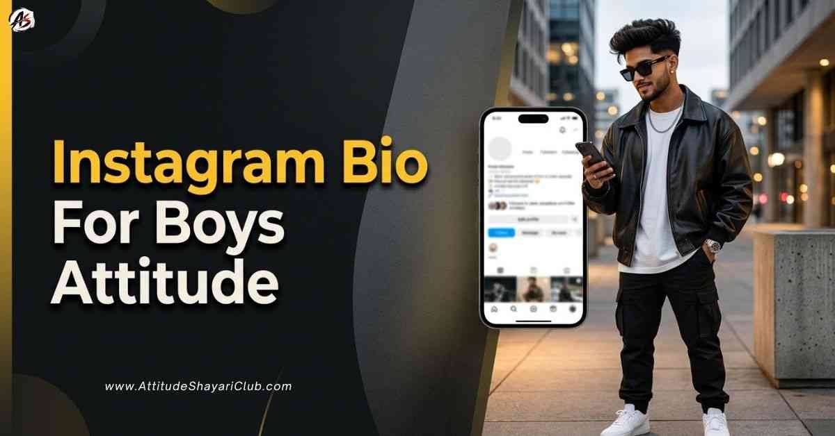 Instagram Bio For Boys Attitude