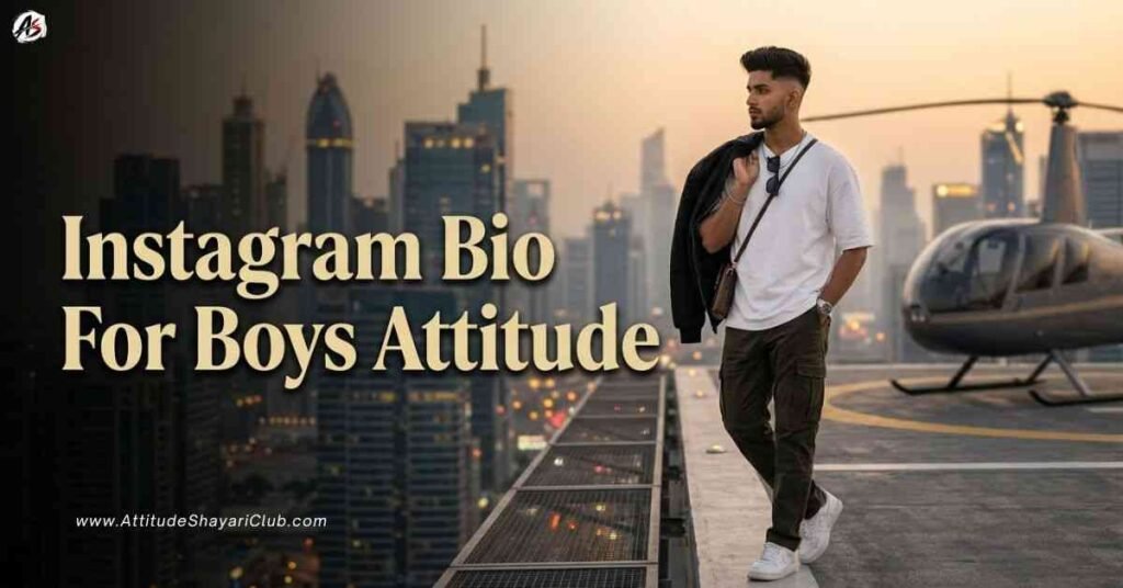 Instagram Bio For Boys Attitude 734+ VIP, Killer & Swag Bio
