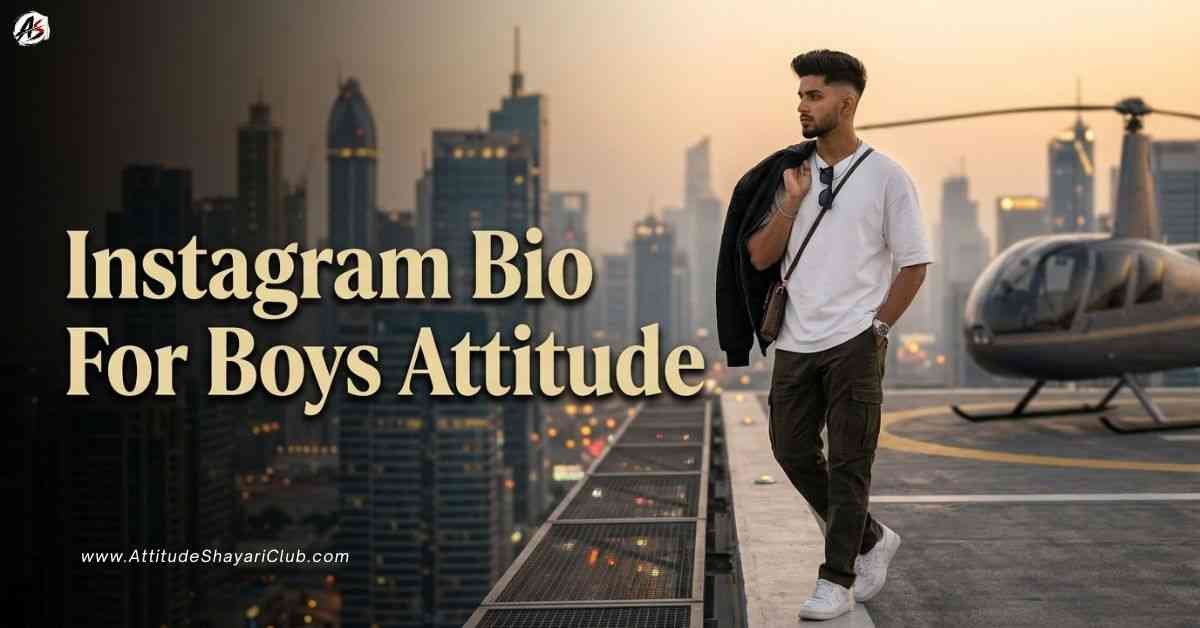 Instagram Bio For Boys Attitude 734+ VIP, Killer & Swag Bio