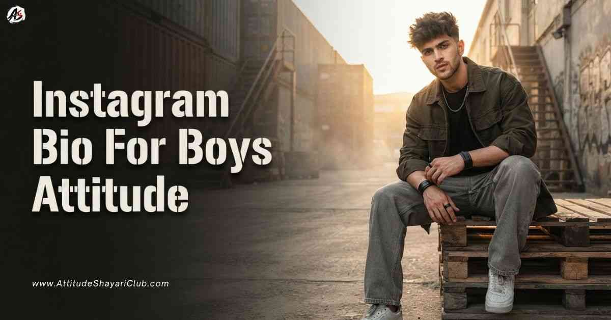 Instagram Bio For Boys Attitude