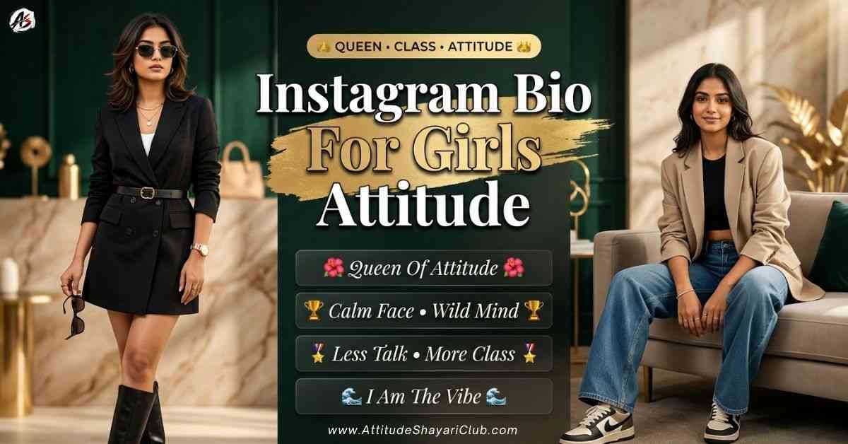 Instagram Bio For Girls Attitude​