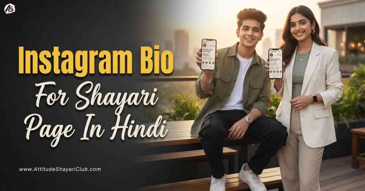 Instagram Bio For Shayari Page In Hindi​