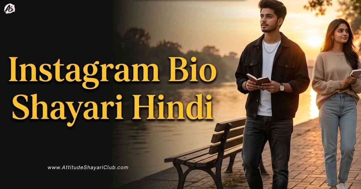 Instagram Bio Shayari Hindi 555+ Attitude, Love & Sad Bio