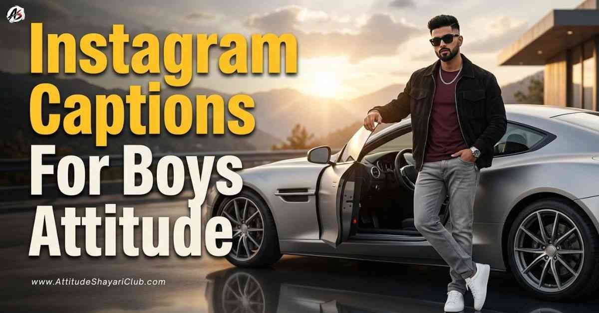 Instagram Captions For Boys Attitude​