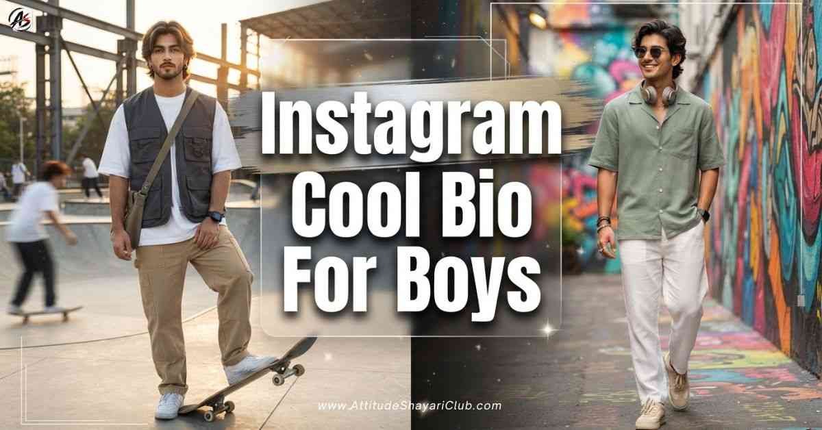 Instagram Cool Bio For Boys​
