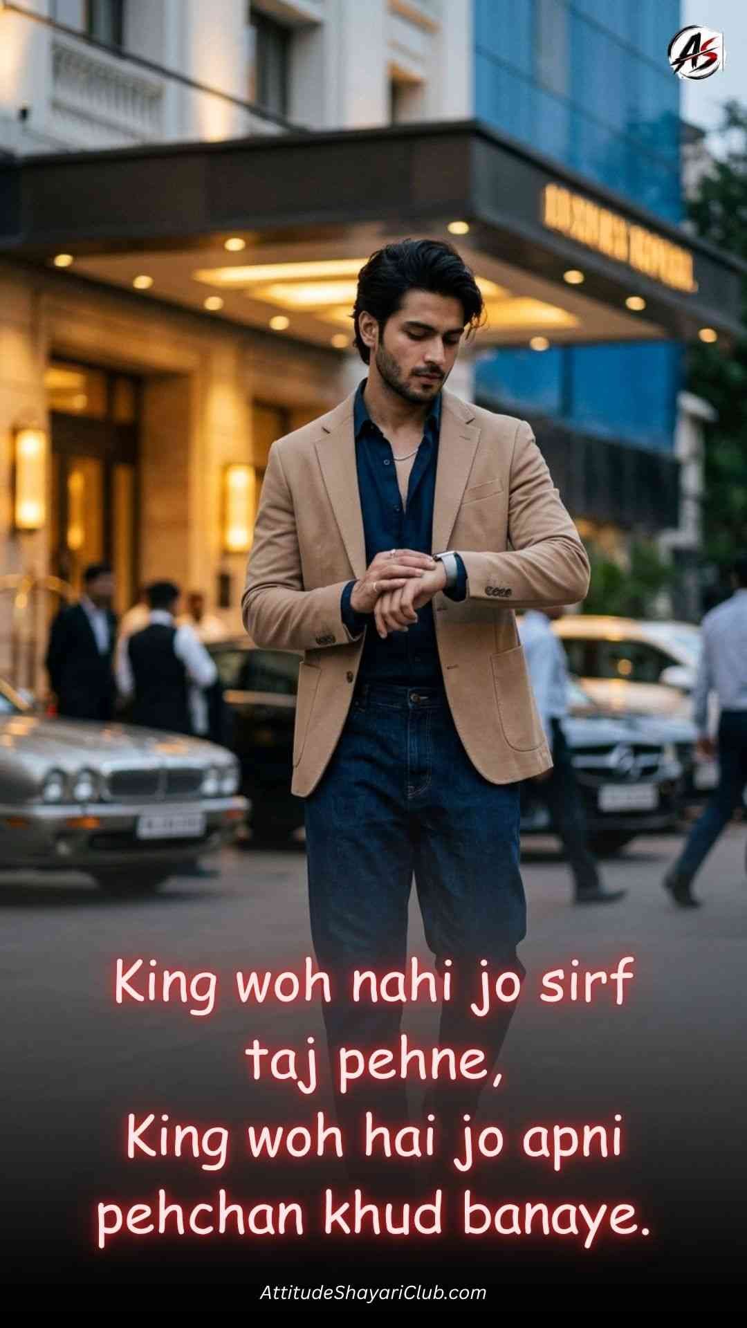 King Attitude Shayari In English​