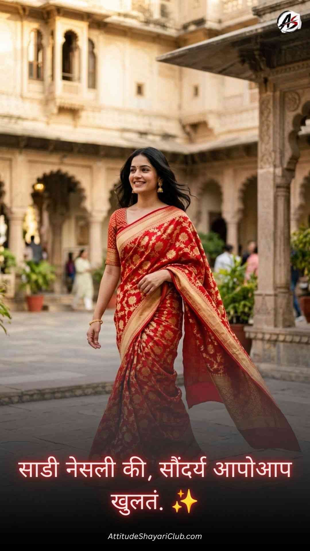 Marathi Saree Caption For Instagram​