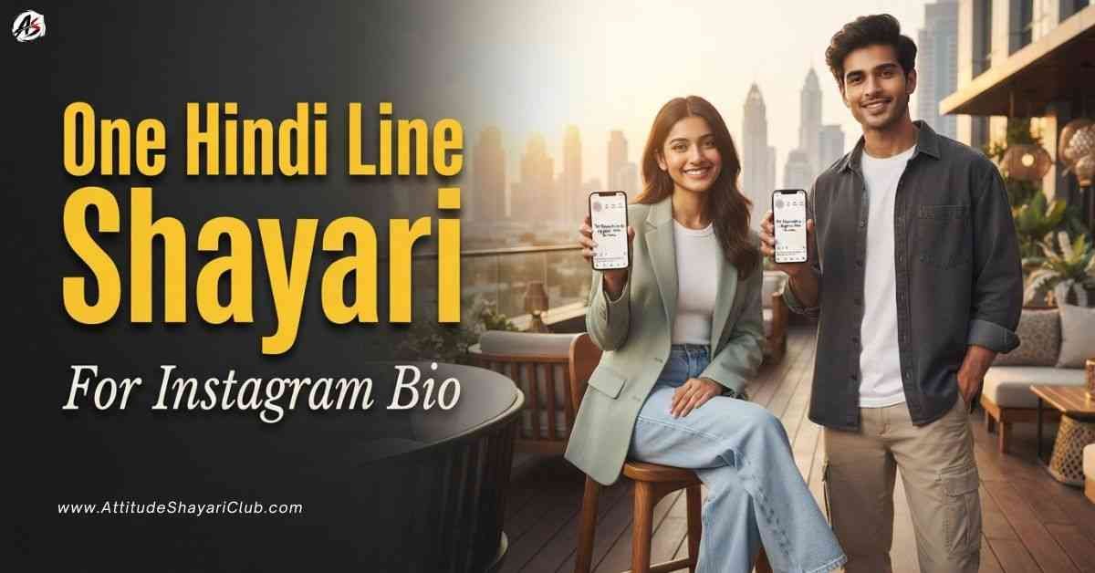 One Hindi Line Shayari For Instagram Bio​