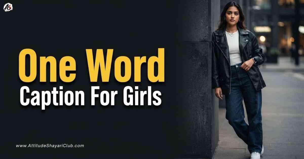 One Word Caption For Girls​