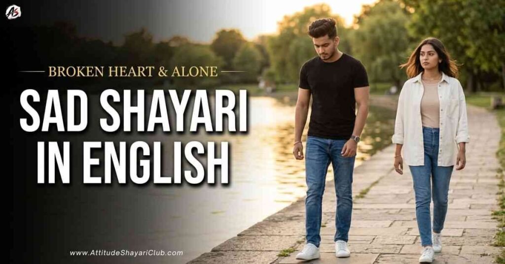 Sad Shayari In English 689+ Broken Heart & Alone Shayari