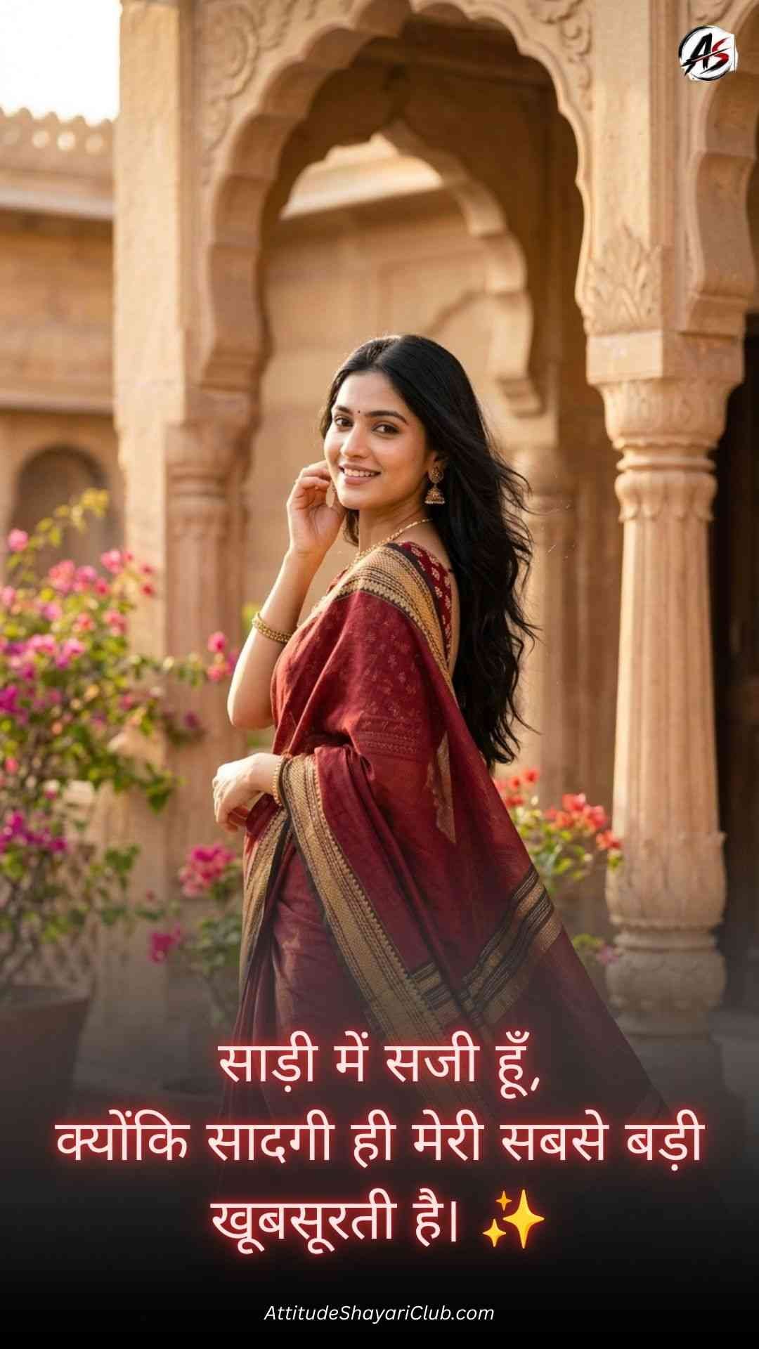 Saree Caption For Instagram In Hindi