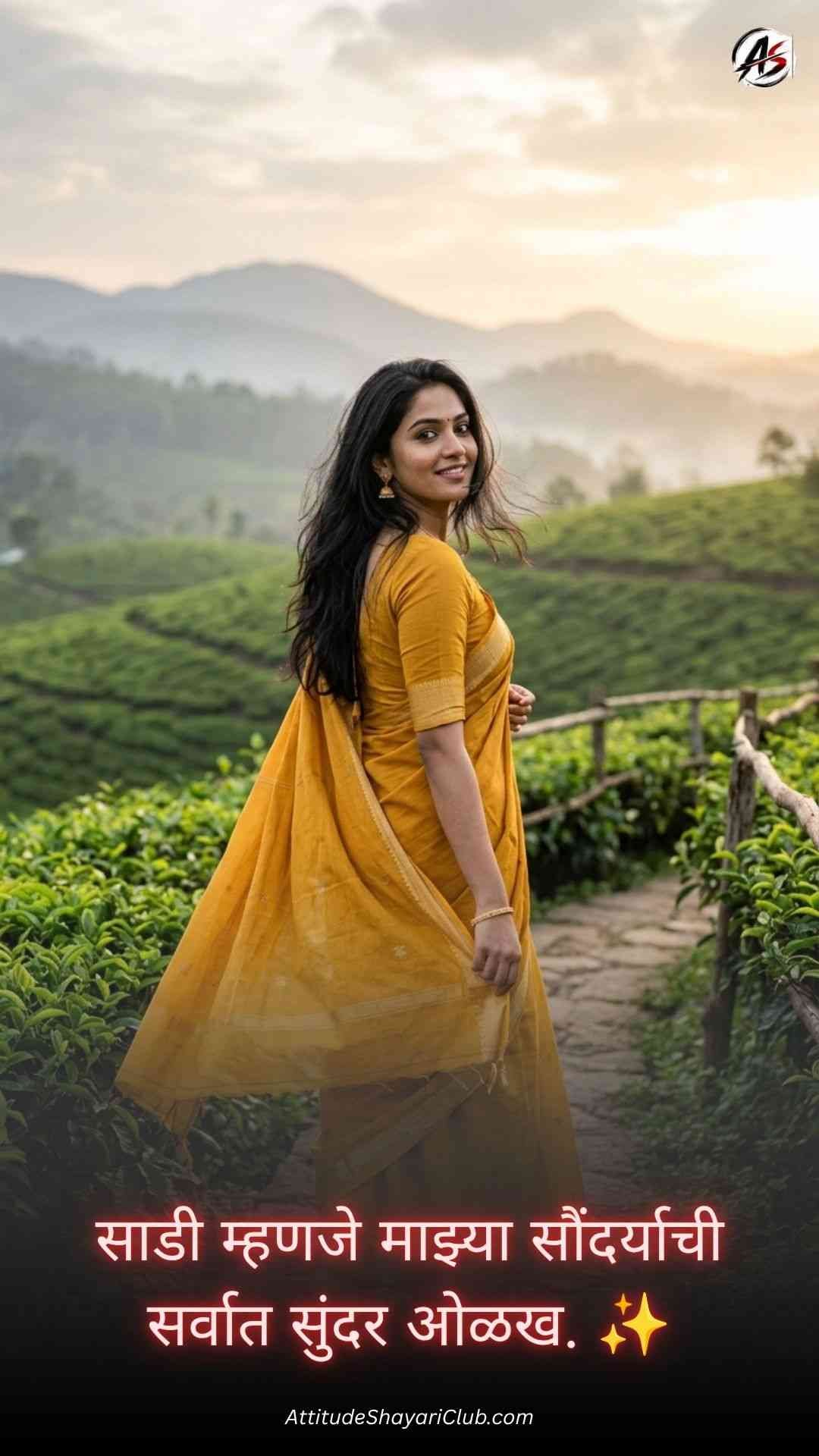 Saree Captions For Instagram In Marathi​