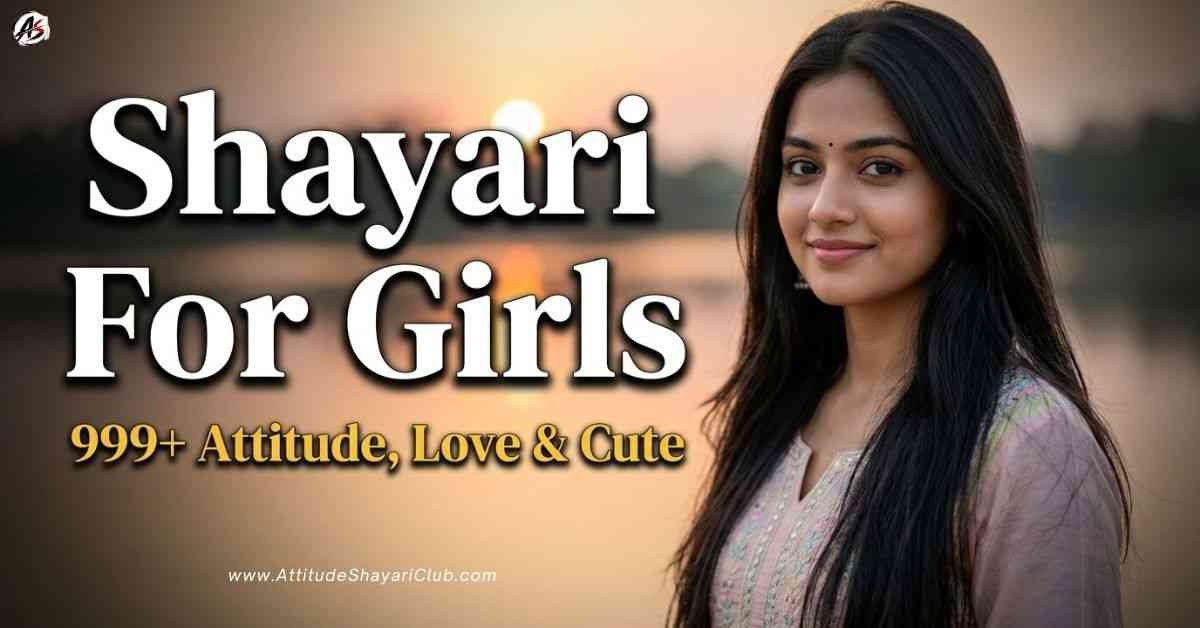 Shayari For Girls​ 999+ Attitude, Love & Cute Shayari