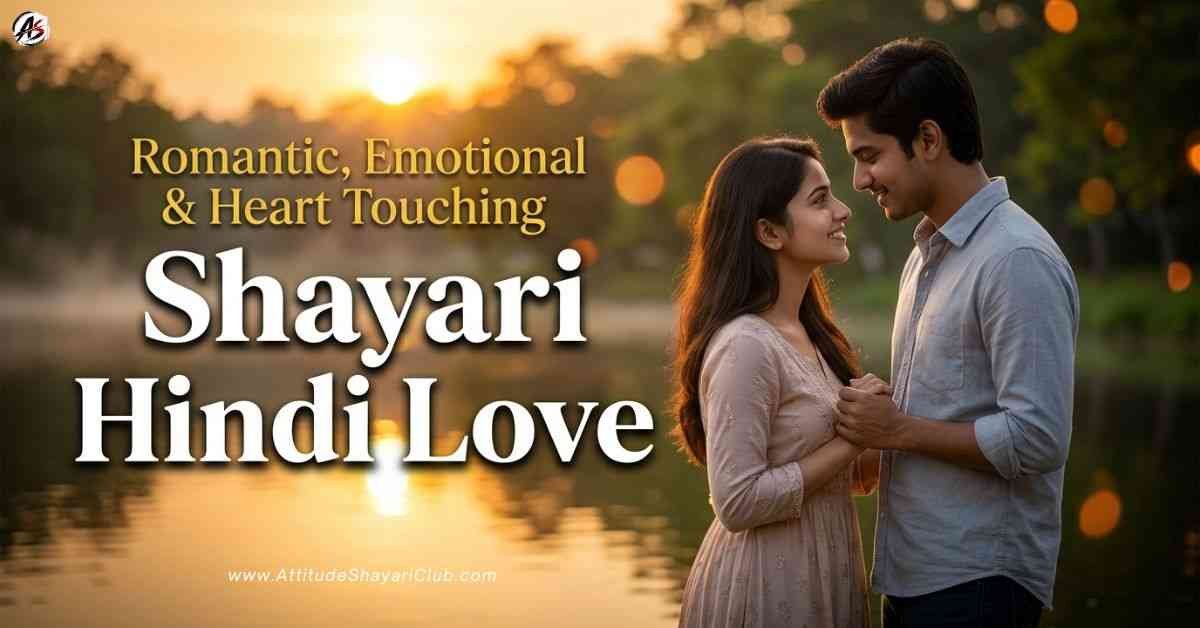 Shayari Hindi Love​ Romantic, Emotional & Heart Touching