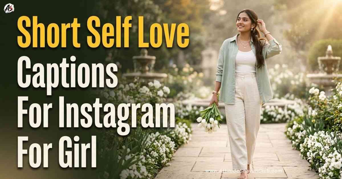 Short Self Love Captions For Instagram For Girl​