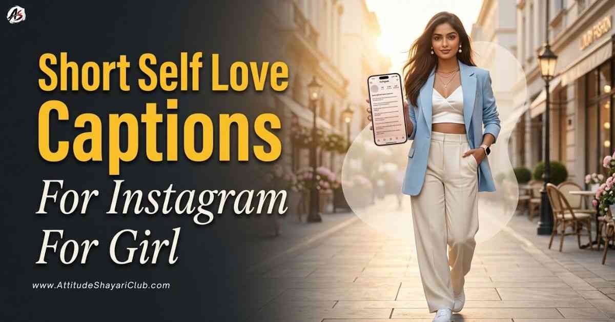 Short Self Love Captions For Instagram For Girl​