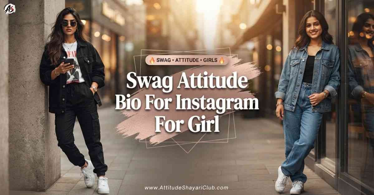 Swag Attitude Bio For Instagram For Girl​